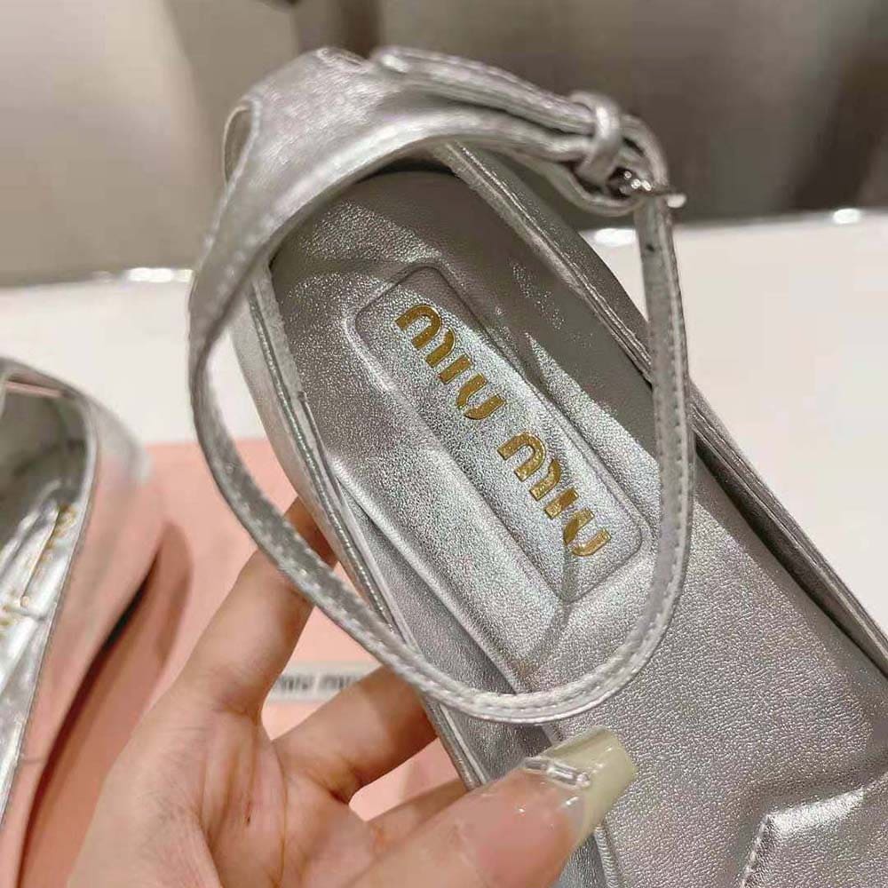 GIÀY Miu Miu Women Mordoré Nappa Leather and Grosgrain Pumps