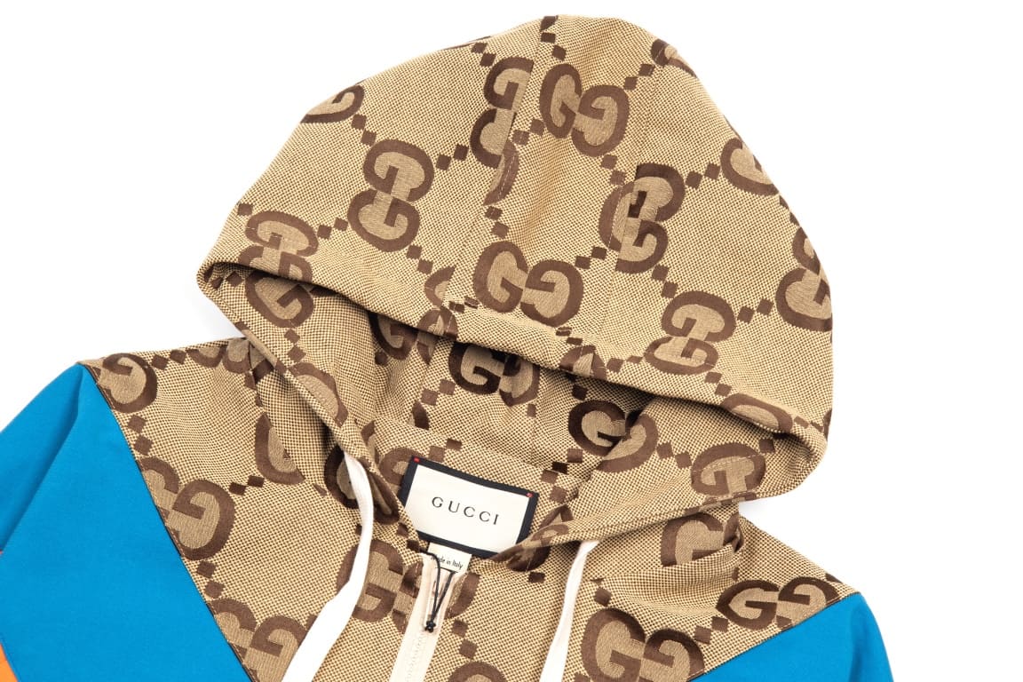 ÁO GUCCI GG Zip Brown Coat
