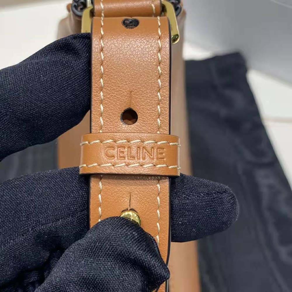 TÚI Celine Women AVA Bag in Smooth Calfskintan-Brown