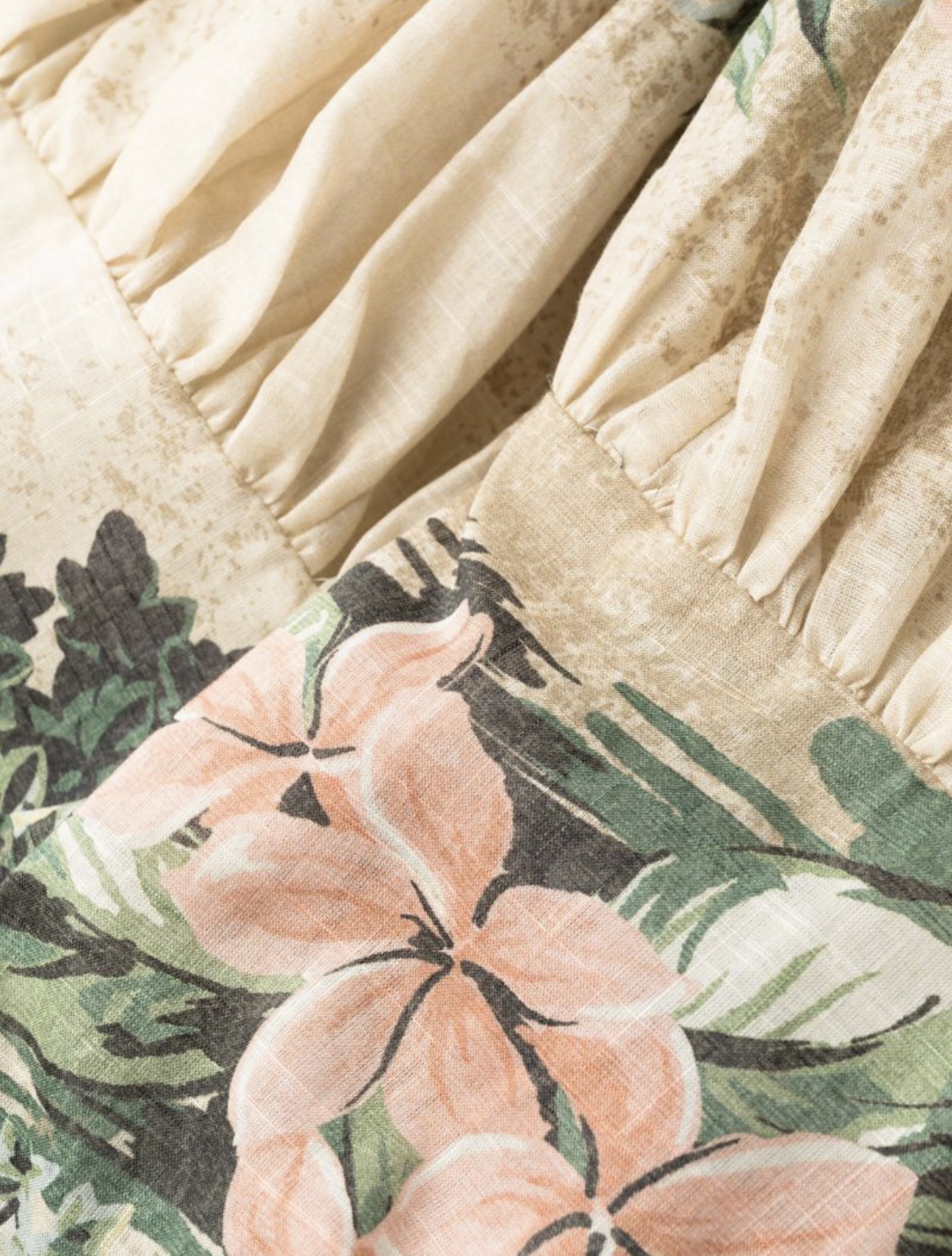 VÁY ZIMMERMANN Flower Palms Beach Vintage Dress