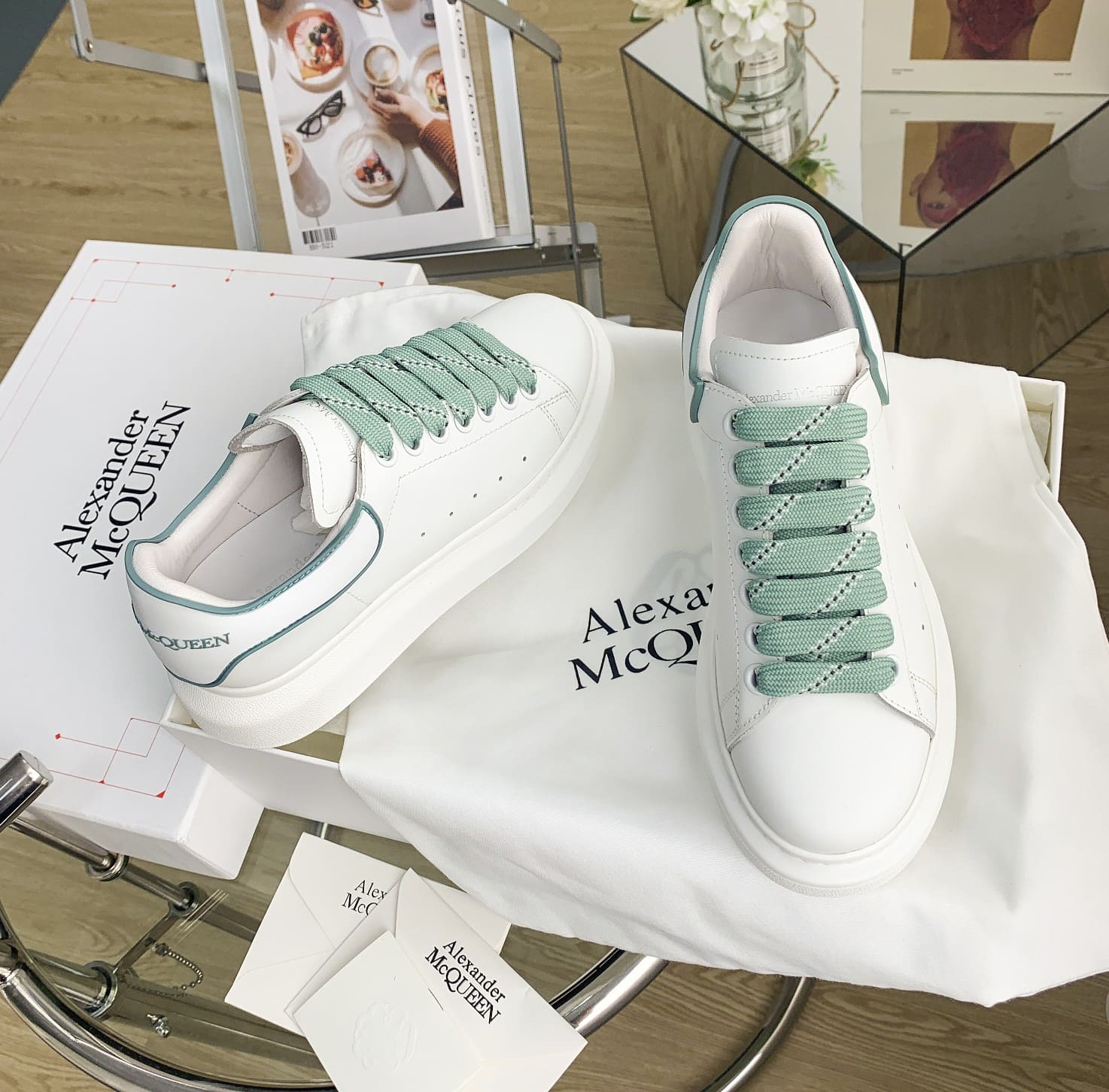 GIÀY ALEXANDER MCQUEEN SNEAKERS SHOES AAA UNISEX NAM VÀ NỮ DA BÊ HẢO HẠNG