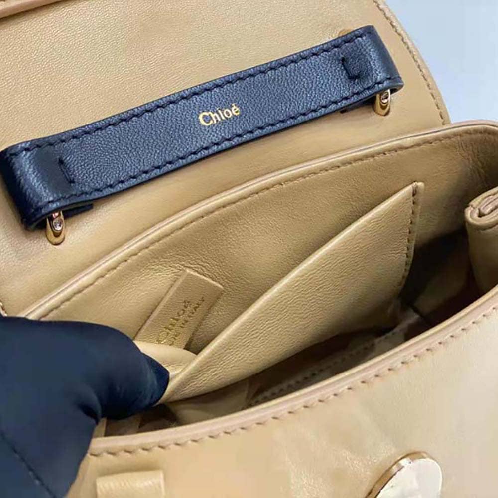 TÚI Chloé Women Penelope Mini Soft Shoulder Bag-Brown