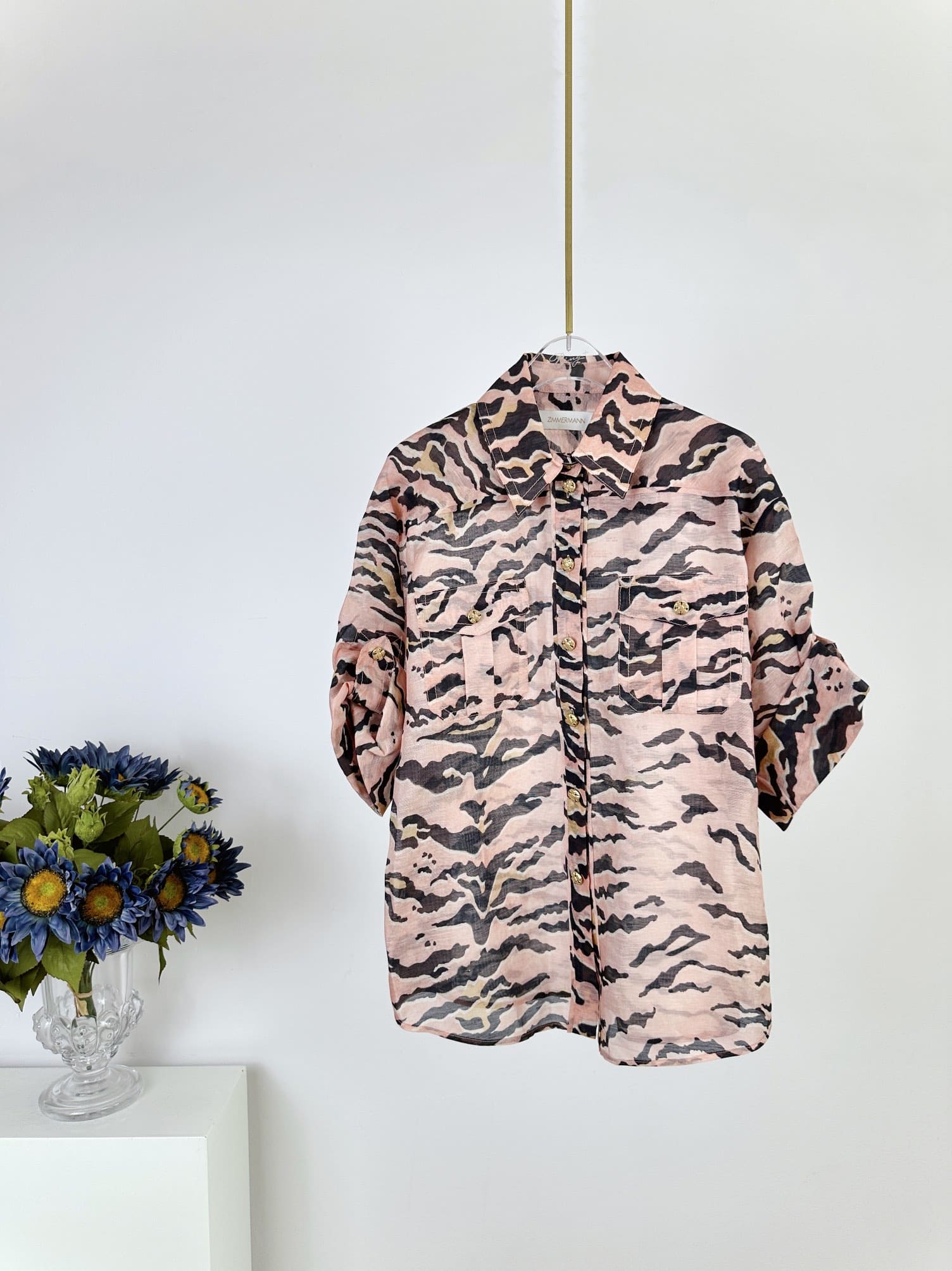 BỘ ZIMMERMANN Tiger Print Vintage Dress