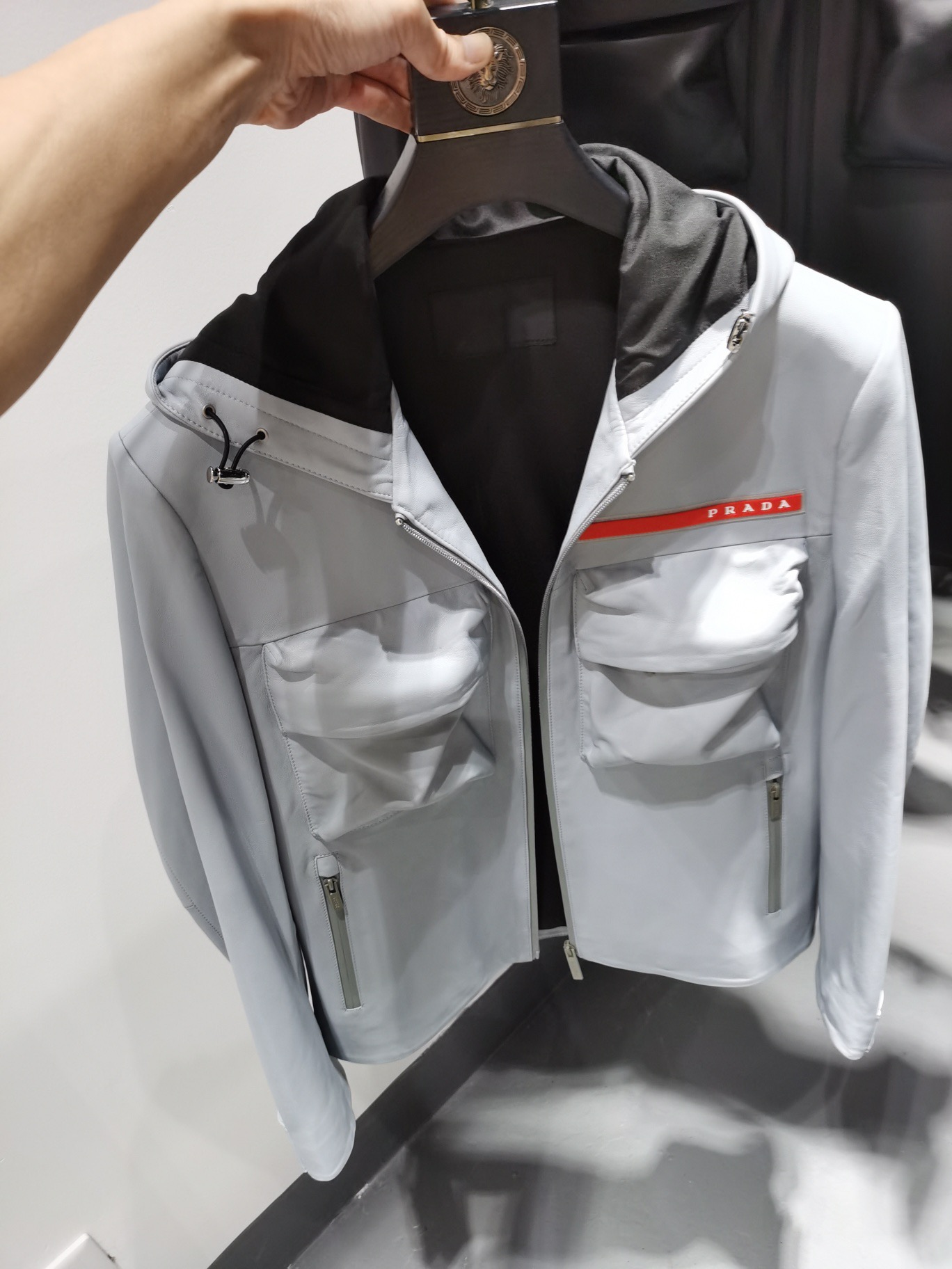 ÁO PRADA LEATHER JACKET