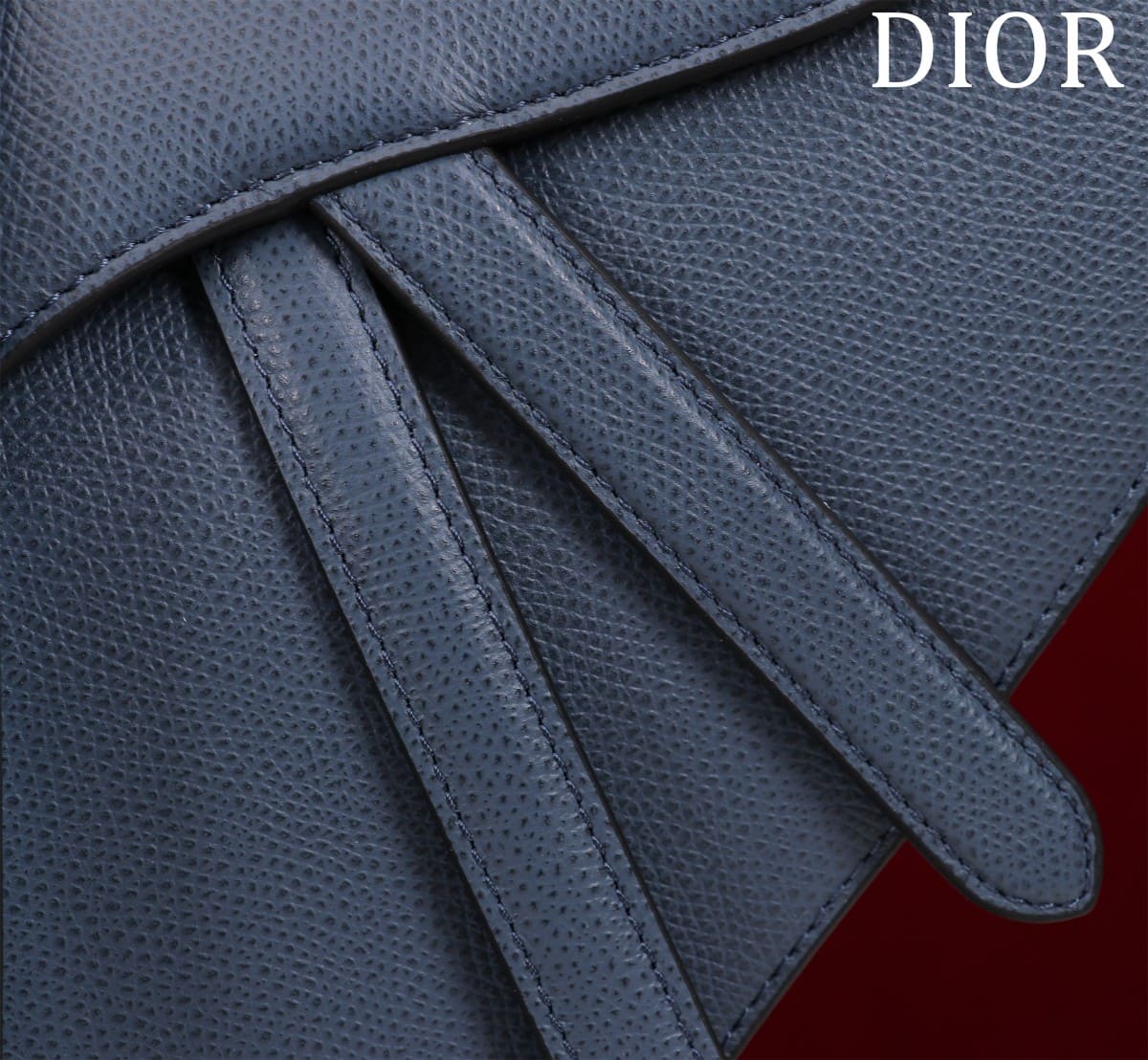 TÚI Dior Women Saddle bag in Calfskin-Navy Top Quality