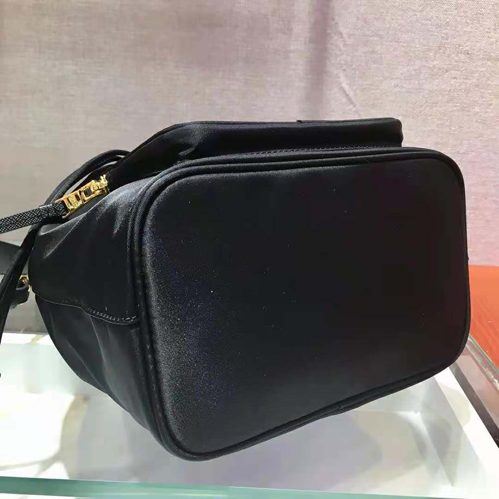 TÚI Prada Women Duet Re-Nylon Bucket Bag-Black