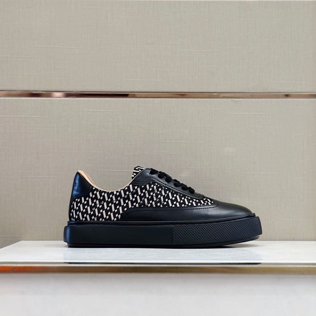 GIÀY HERMES SNEAKER LOW SPORTS CALFSKIN BLACK