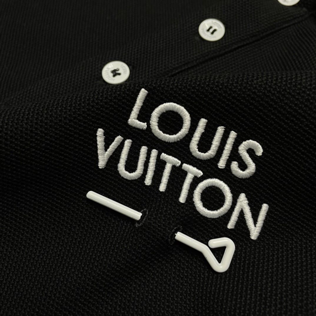 ÁO LOUIS VUITTON POLO SHIRT MÀU ĐEN UNISEX