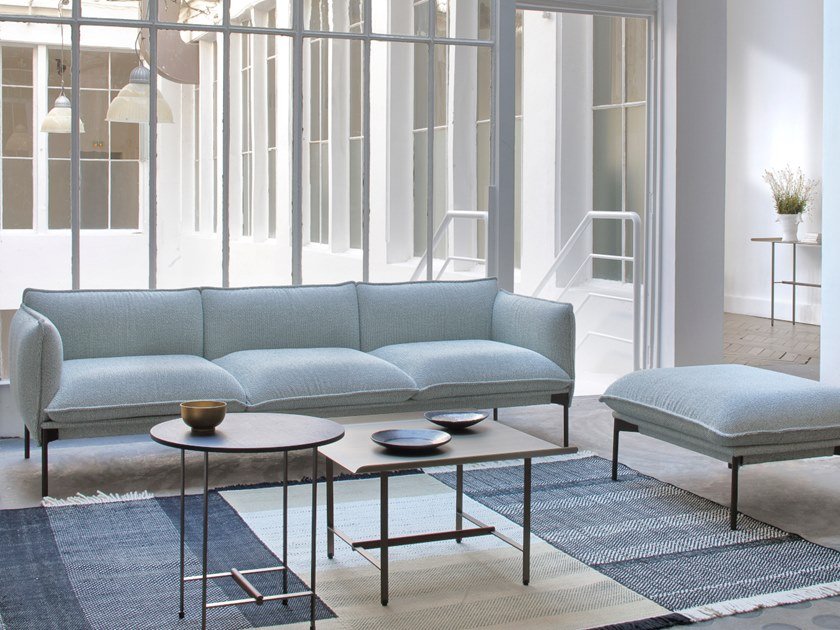 SOFA NỈ LANVIN style 3 seater upholstered fabric sofa