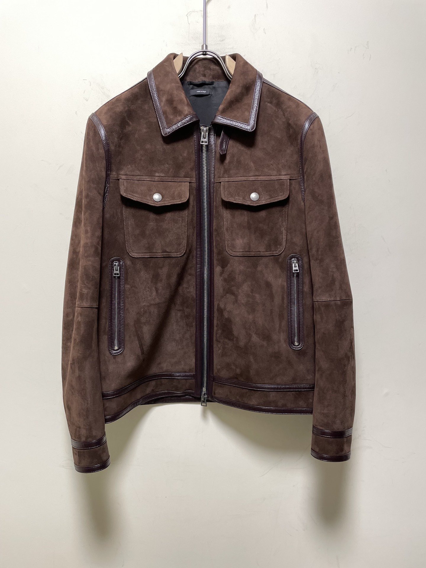 ÁO TOM FORD SUEDE LEATHER JACKET