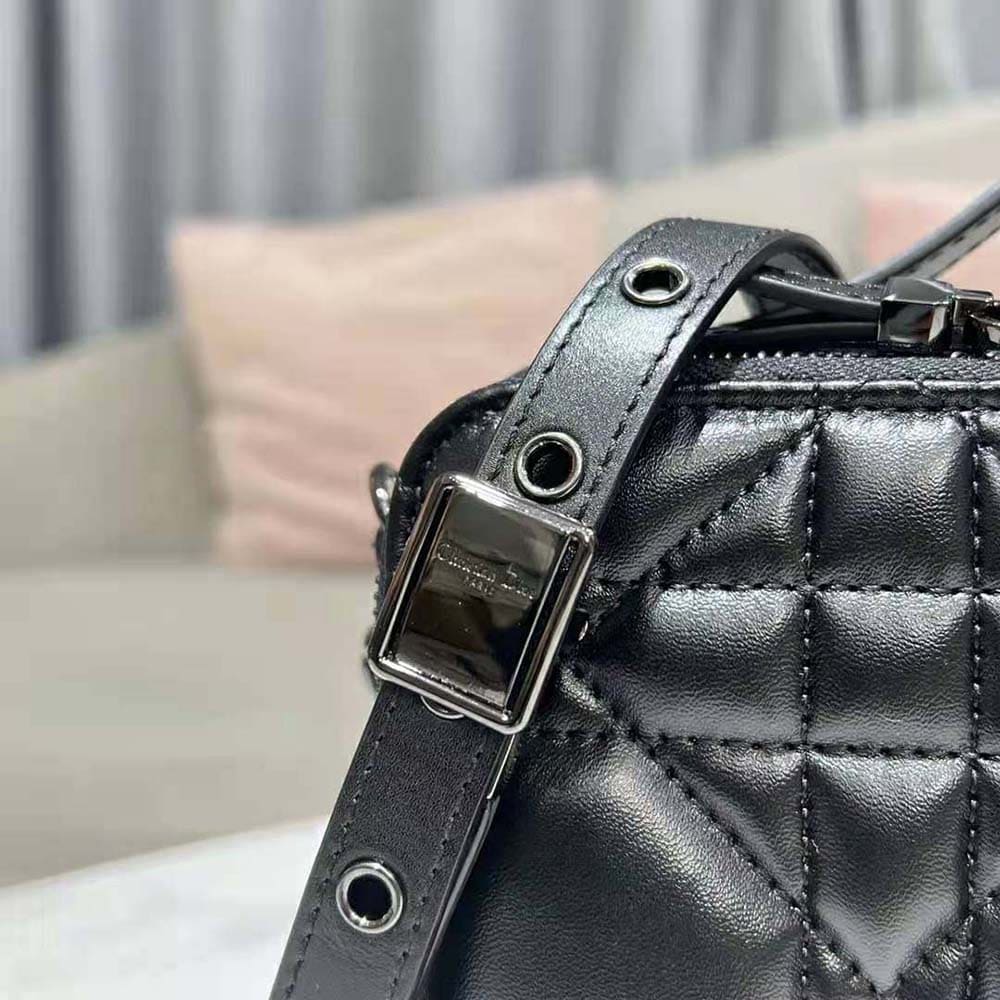 TÚI Dior Women 30 Mmontaigne Box Bag Black Multicolor Dior Oblique Jacquard Top Quality