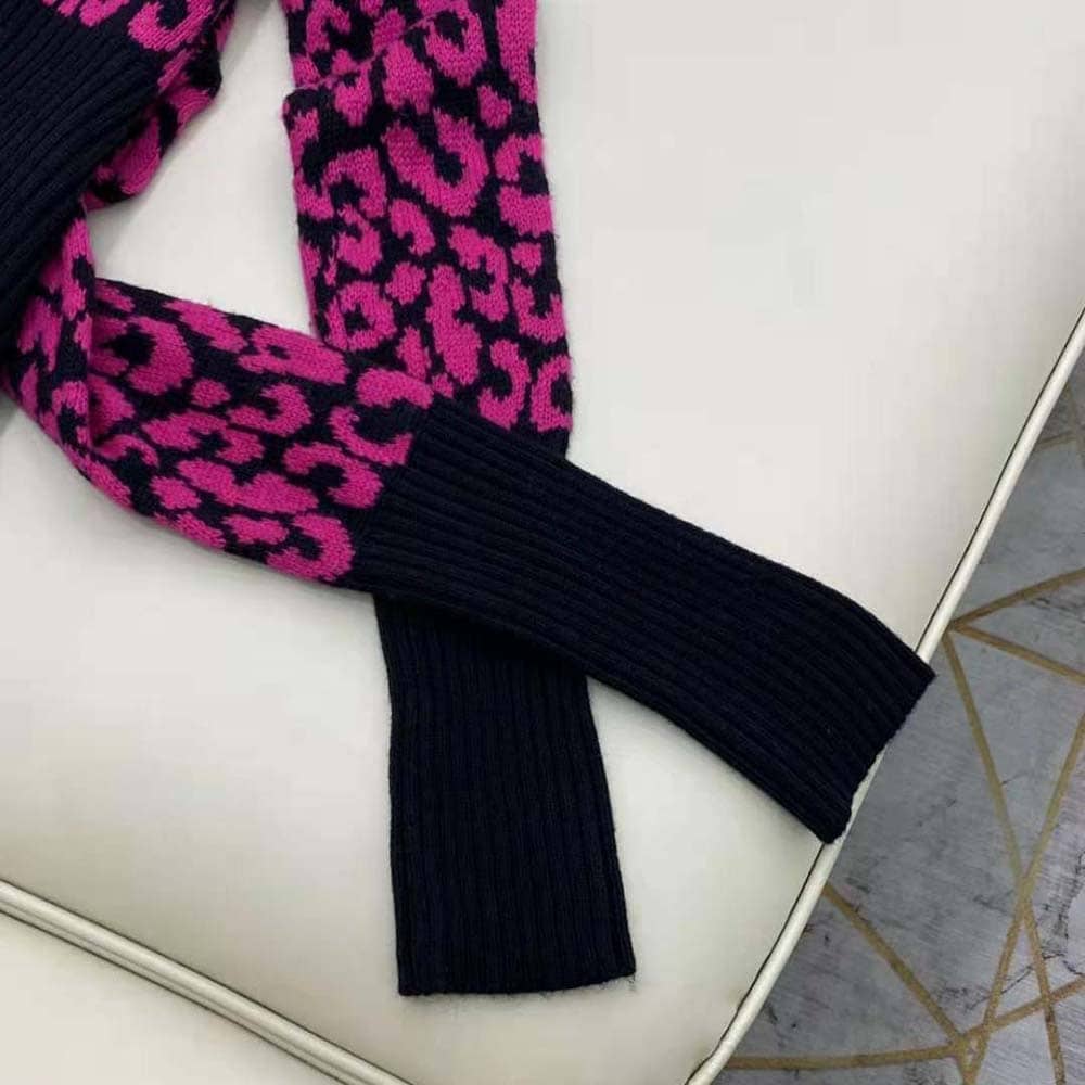 ÁO DIOR Sweater Raspberry and Black Pop Mizza Cashmere