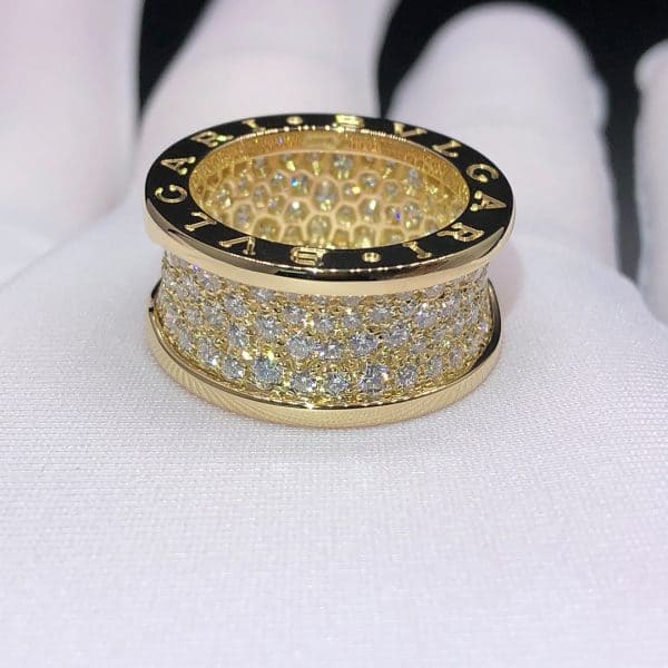 Nhẫn Bulgari B.ZERO1 Pave Full Diamond Vàng 18K (Liên hệ để biết giá)