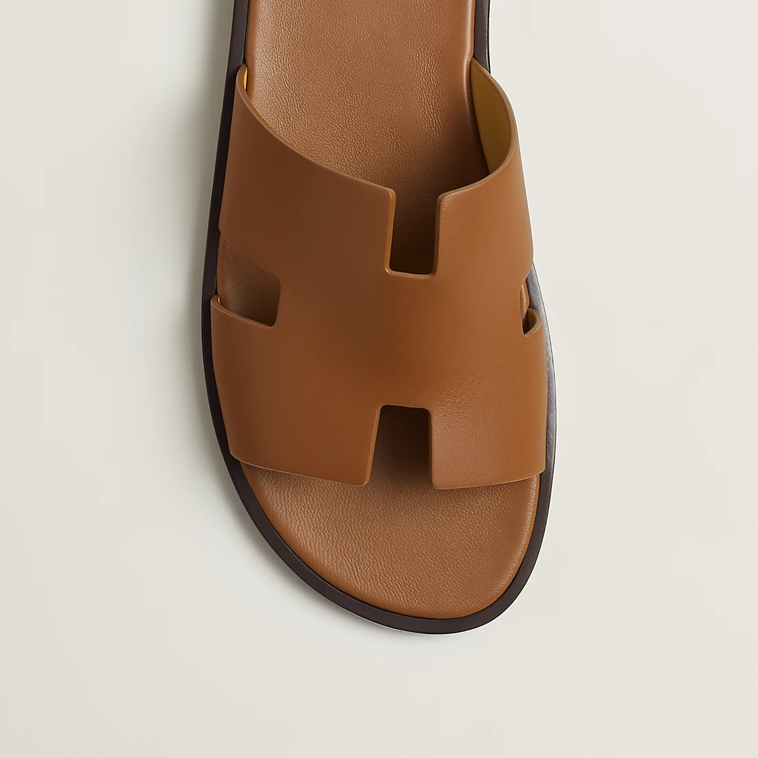 DÉP HERMES IZMIR COWHIDE LEATHER BROWN AAA