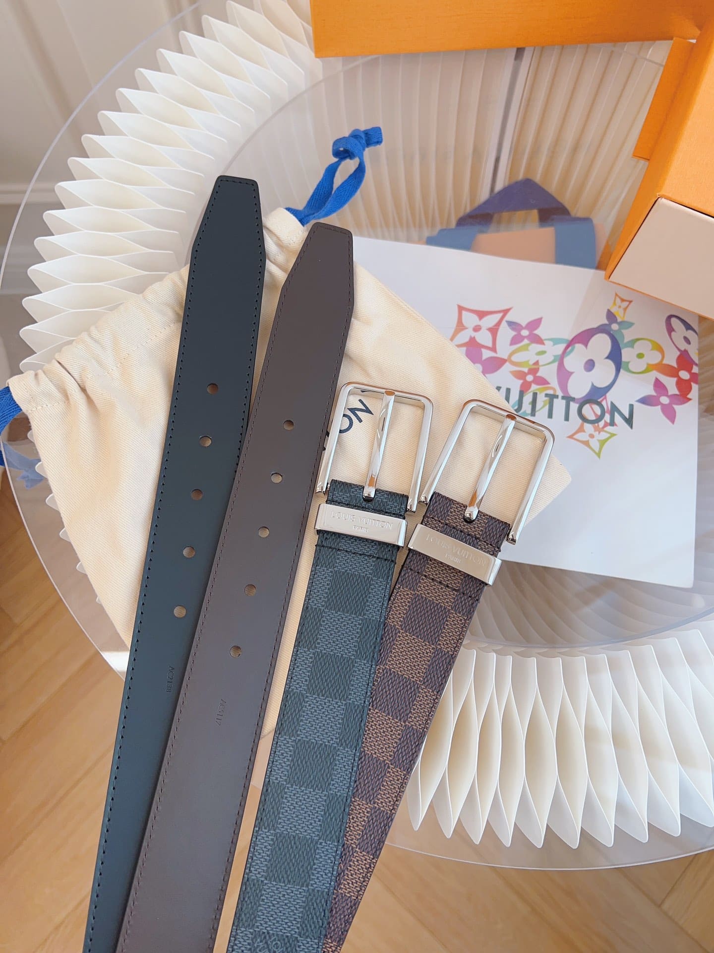 DÂY LƯNG LOUIS VUITTON BROWN SQUARE MONOGRAM LEATHER Khóa bạc