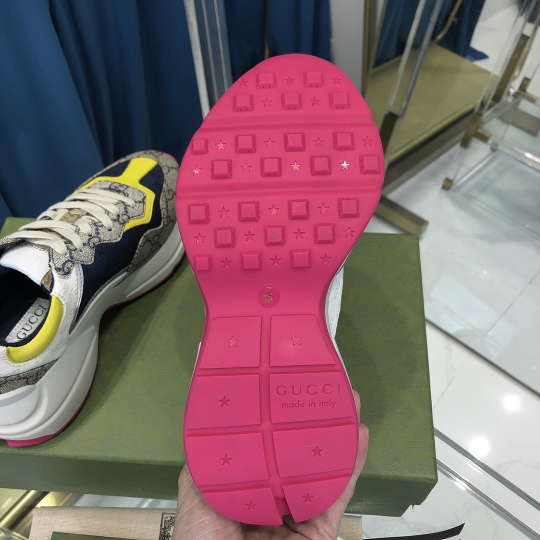 GIÀY GUCCI RHYTON GG ITALIA SNEAKERS SHOES UNISEX