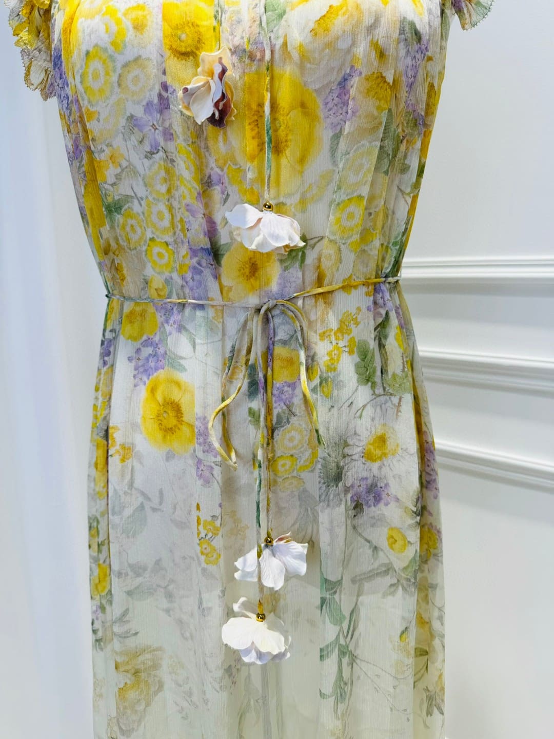 VÁY ZIMMERMANN SHORT SLEEVE LONG DRESS FLOWER High Classy