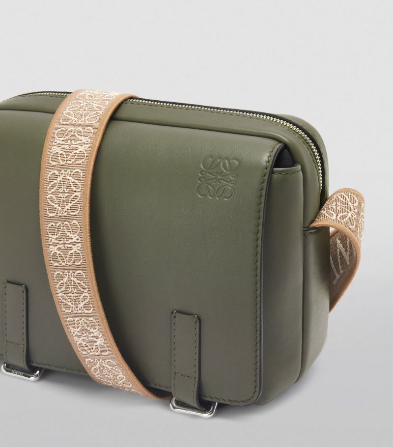 TÚI LOEWE XS Leather Military Messenger Bag
