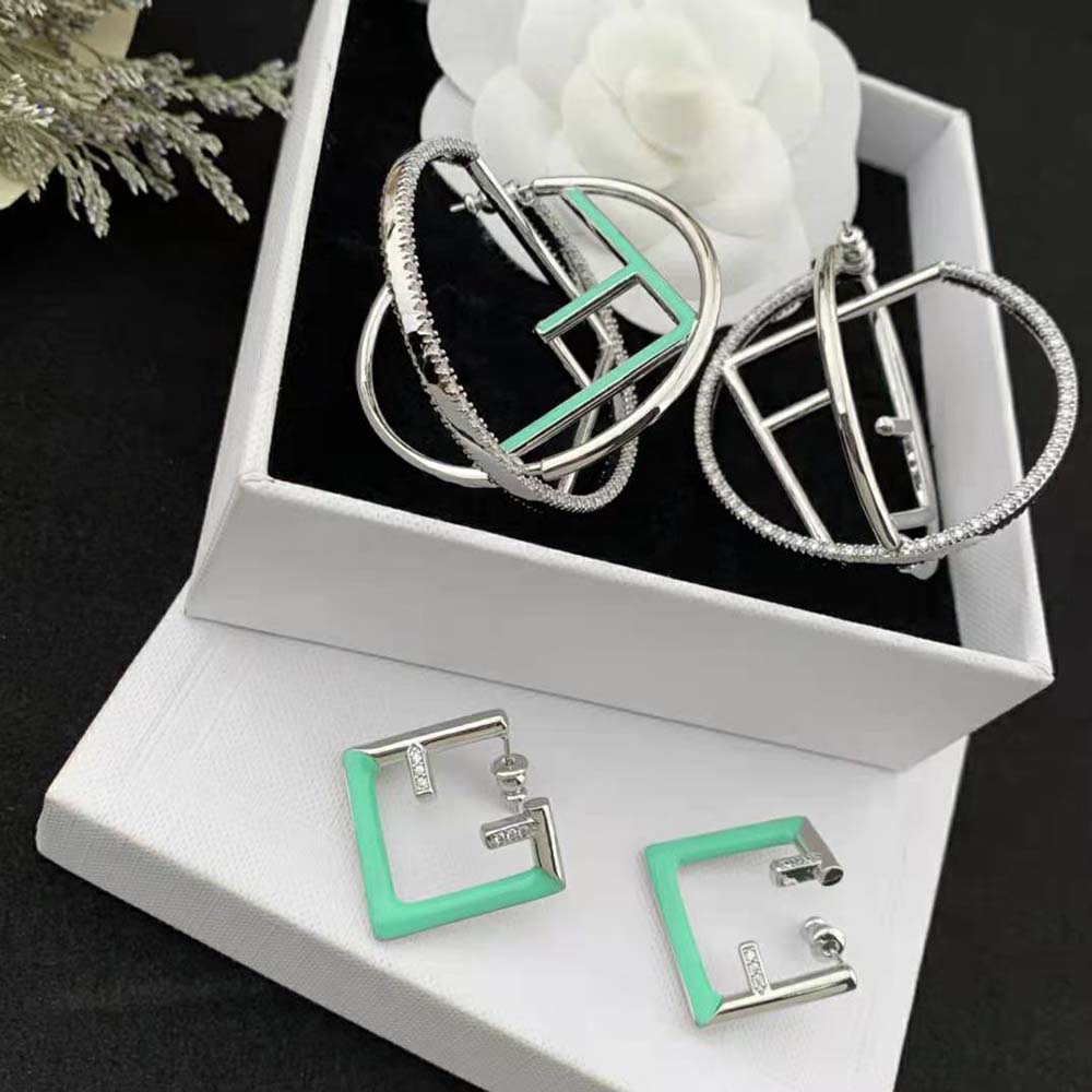 Bông tai Fendi First Earcuff Silver-colour