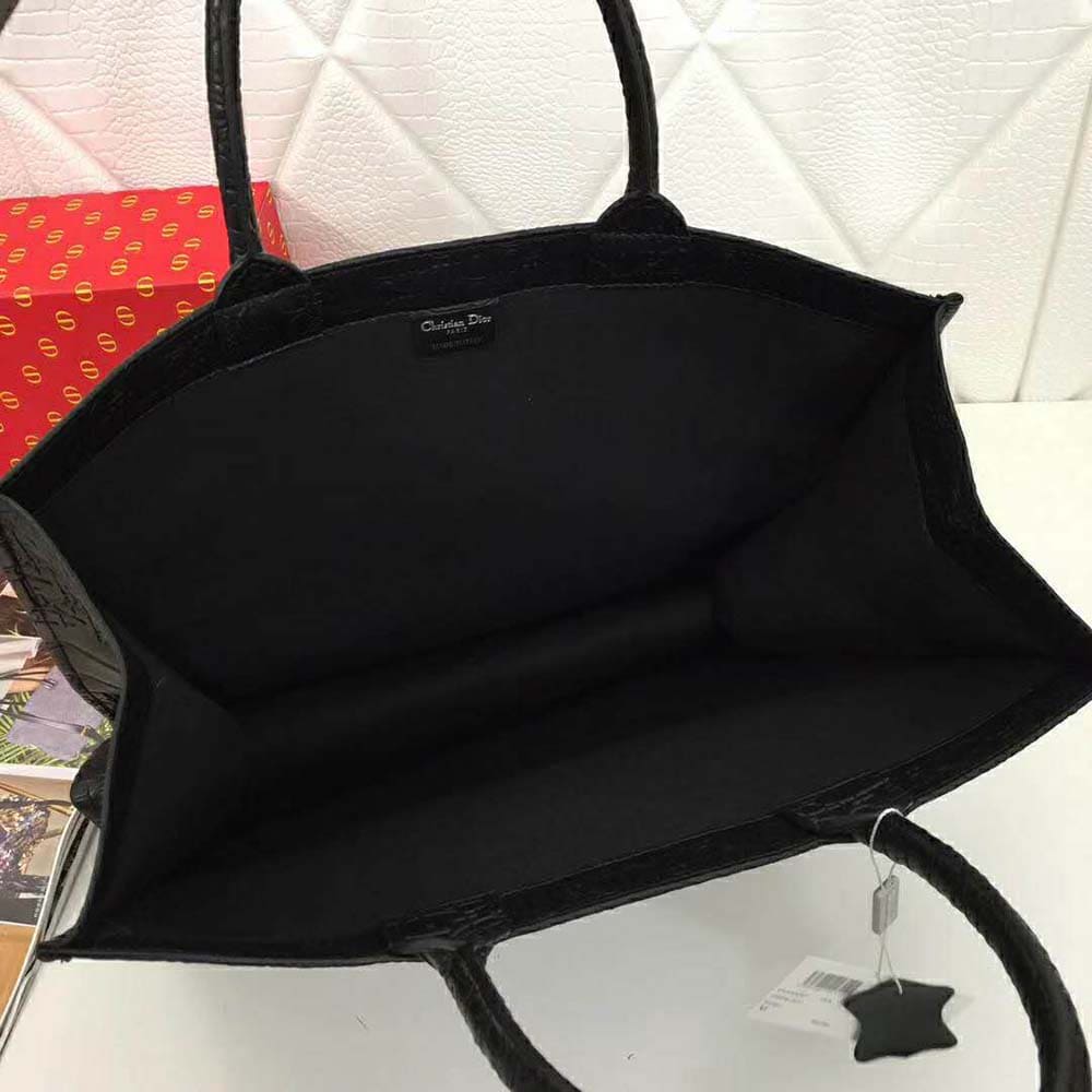 TÚI Dior Women Book Tote Dior Oblique Bag-Black