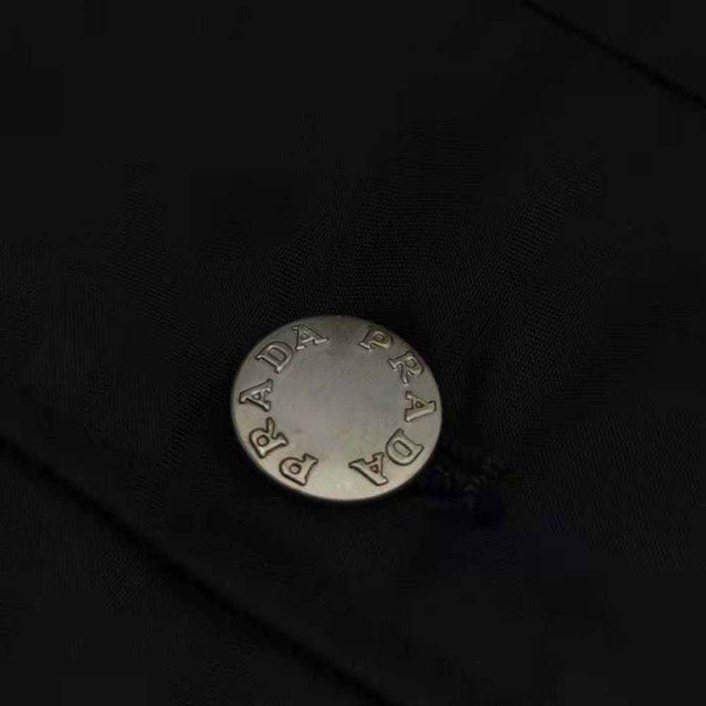 ÁO Prada Men Re-Nylon Shirt with the Iconic Triangle Logo