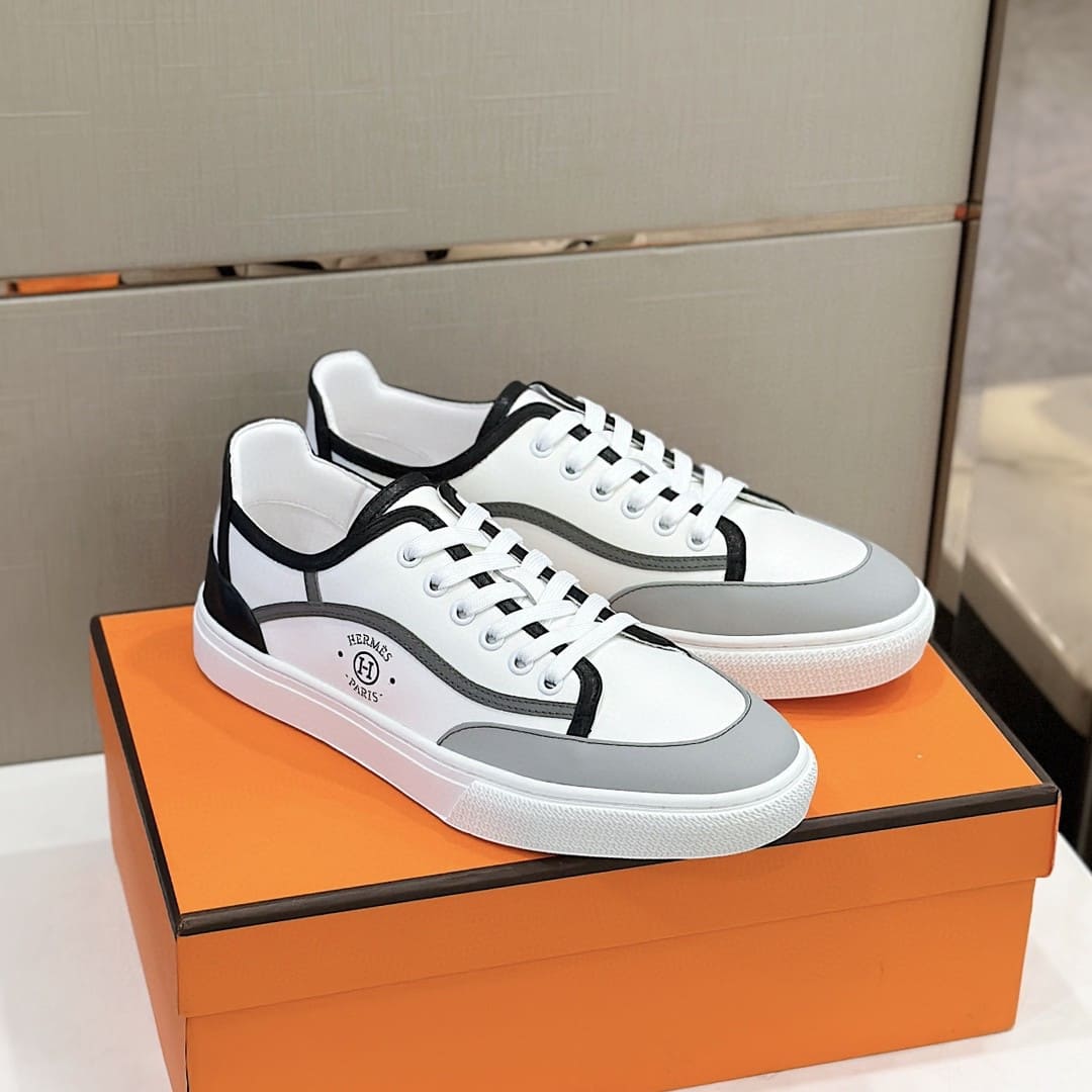 GIÀY HERMES SNEAKER LOW SPORTS WHITE