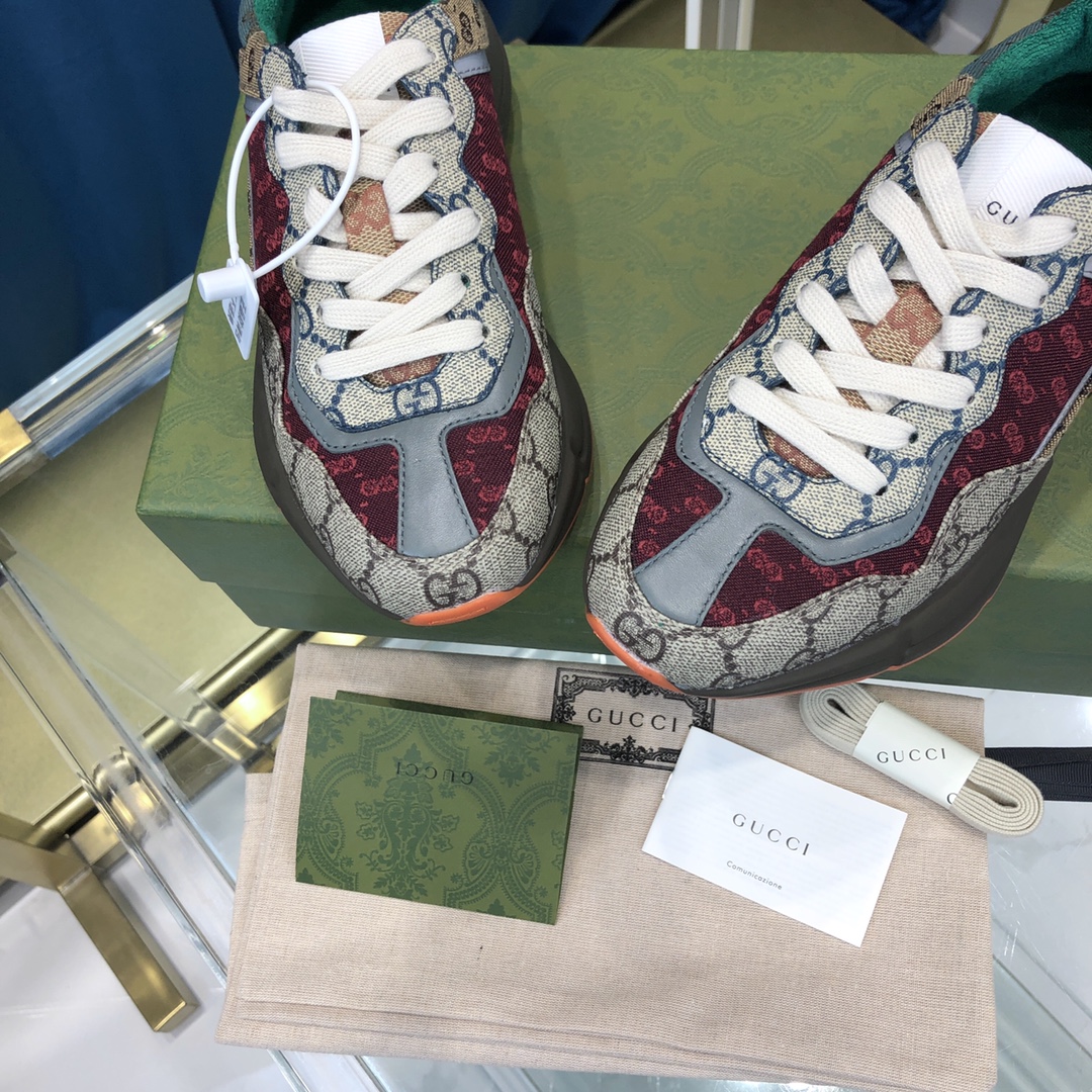 GIÀY GUCCI RHYTON GG ITALIA SNEAKERS SHOES UNISEX
