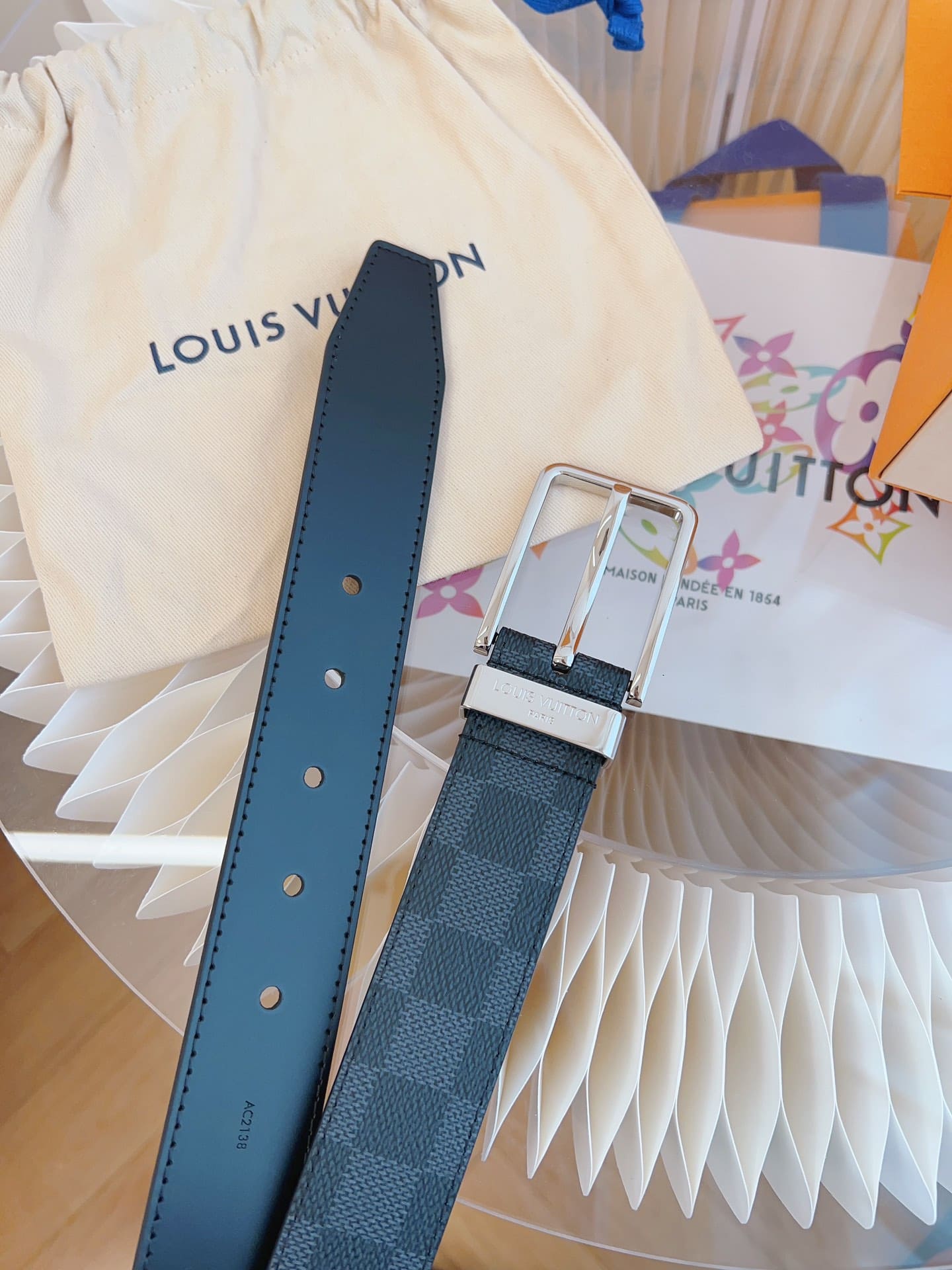 DÂY LƯNG LOUIS VUITTON BLACK MONOGRAM LEATHER Khóa bạc