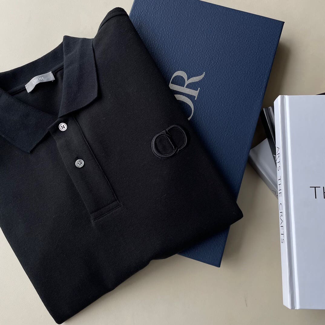 ÁO DIOR POLO SHIRT MÀU ĐEN UNISEX