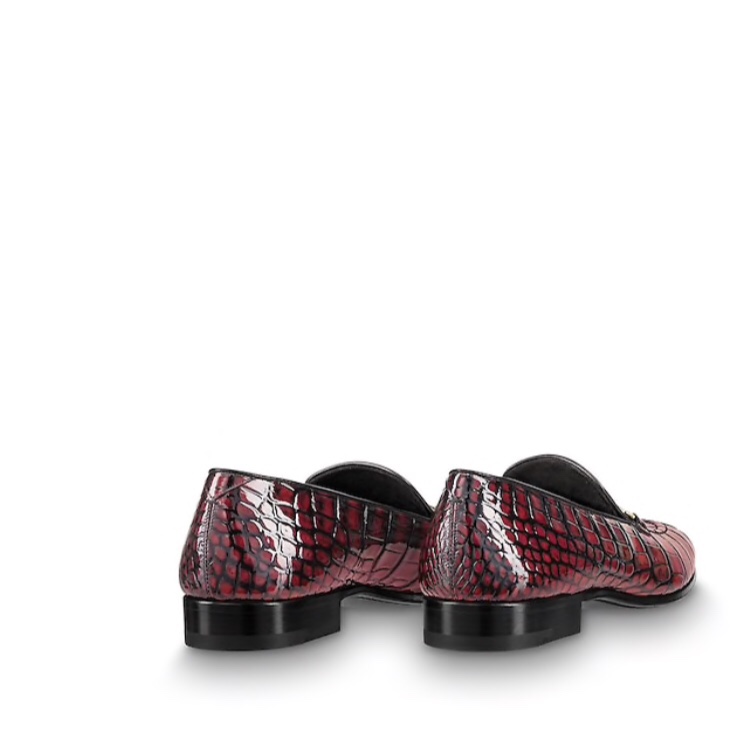 GIÀY LOUIS VUITTON ALLIGATOR RED SHOES