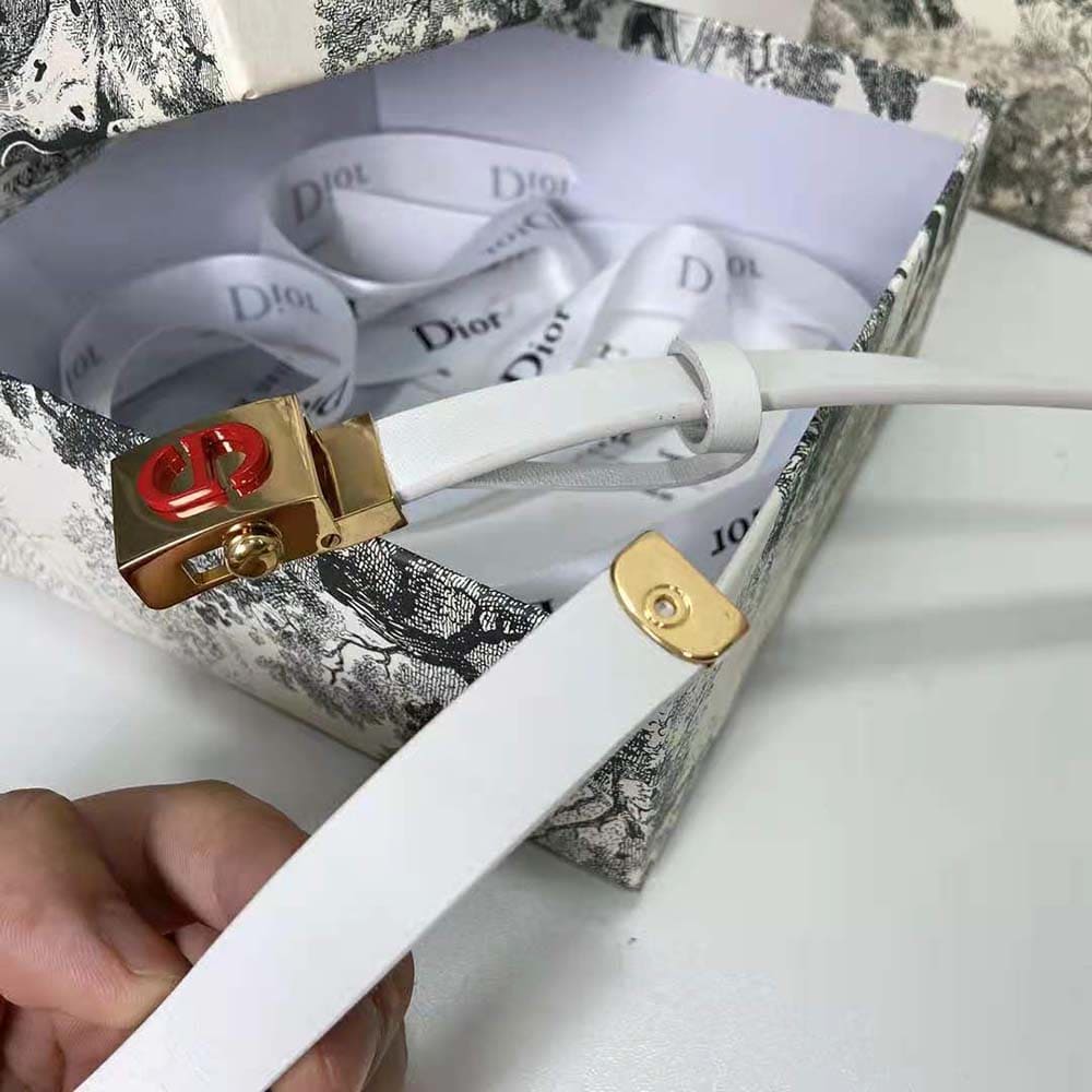 DÂY LƯNG Dior Women Diorpolytechnique Belt Latte Smooth Calfskin 17 MM