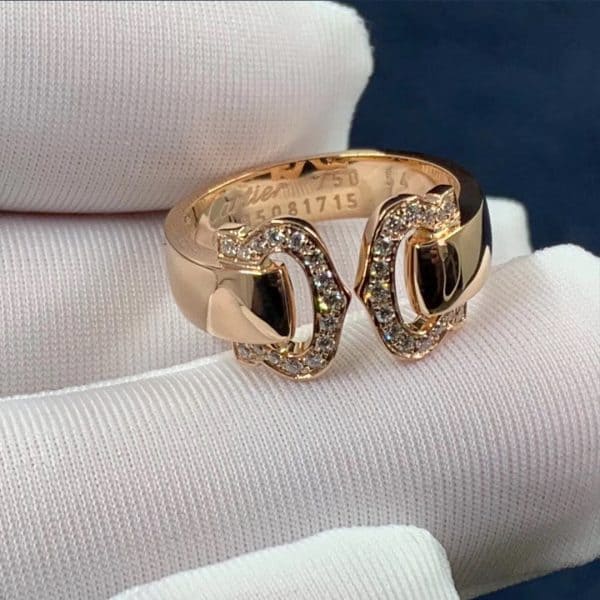 Nhẫn kim cương C De Cartier vàng hồng 18K  (Liên hệ để biết giá)