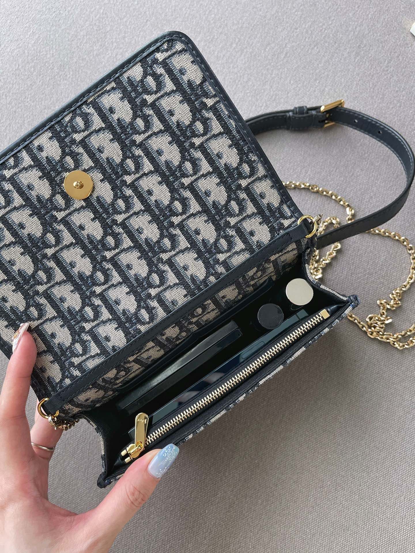Túi Dior Women Clutch Dior Bag Oblique Calfskin