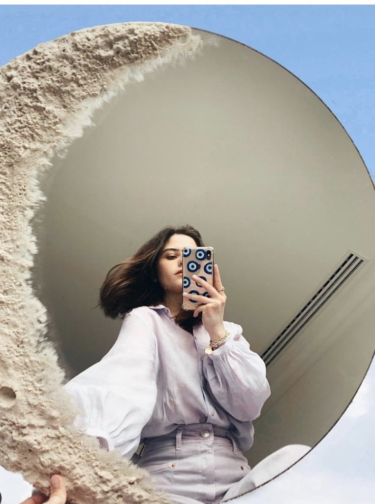 GƯƠNG Lunar Mirror Crescent Moon