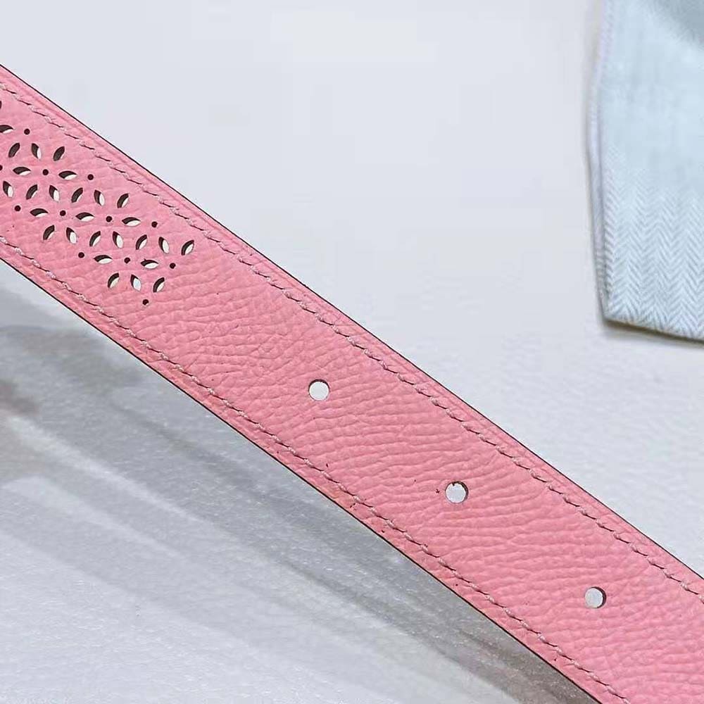 DÂY LƯNG Hermes Women Mors H Belt Buckle & Reversible Leather Strap 24 mm-Orange