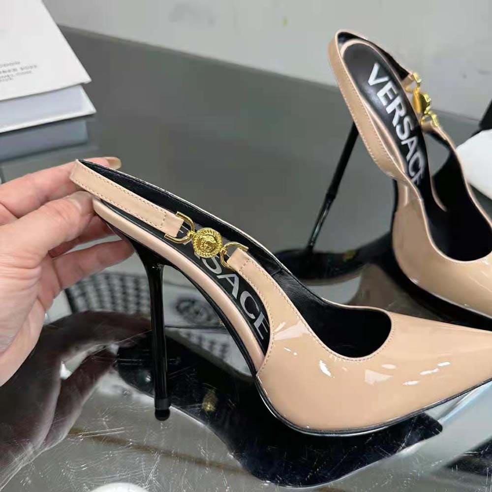 GIÀY Versace Women Medusa ’95 Slingback Pumps-Pink