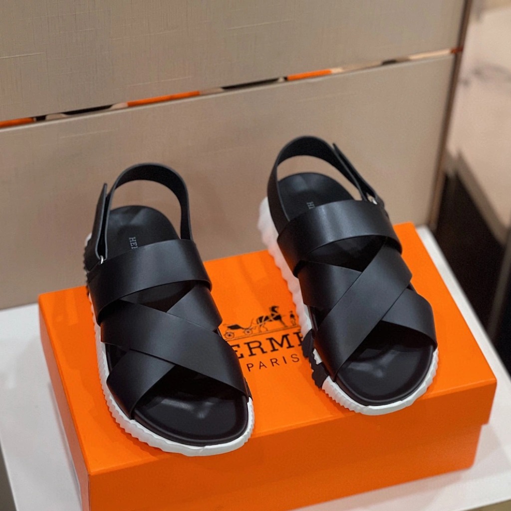 DÉP HERMES Electric sandal Black