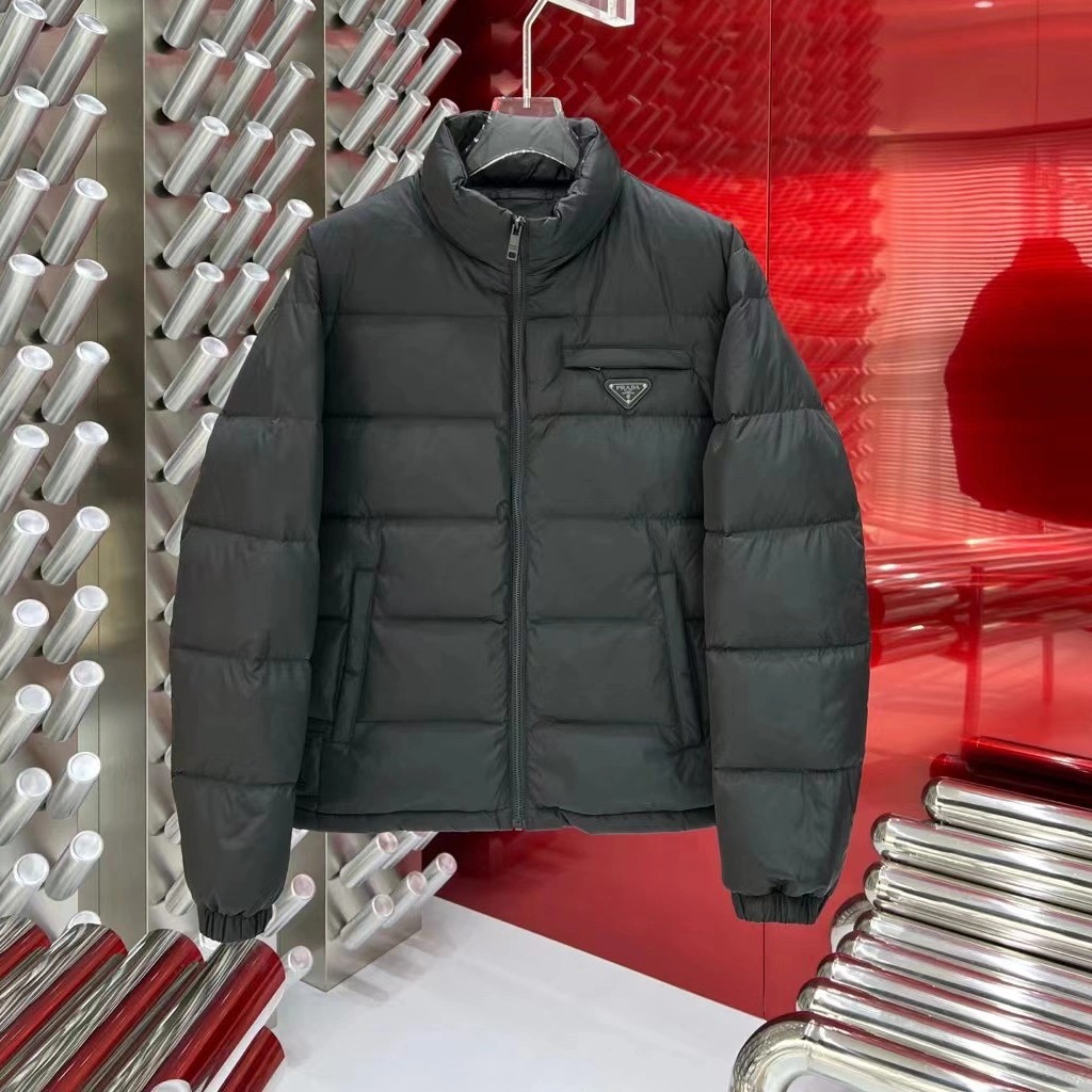 ÁO PRADA TRIANGLE LOGO DOWN JACKET
