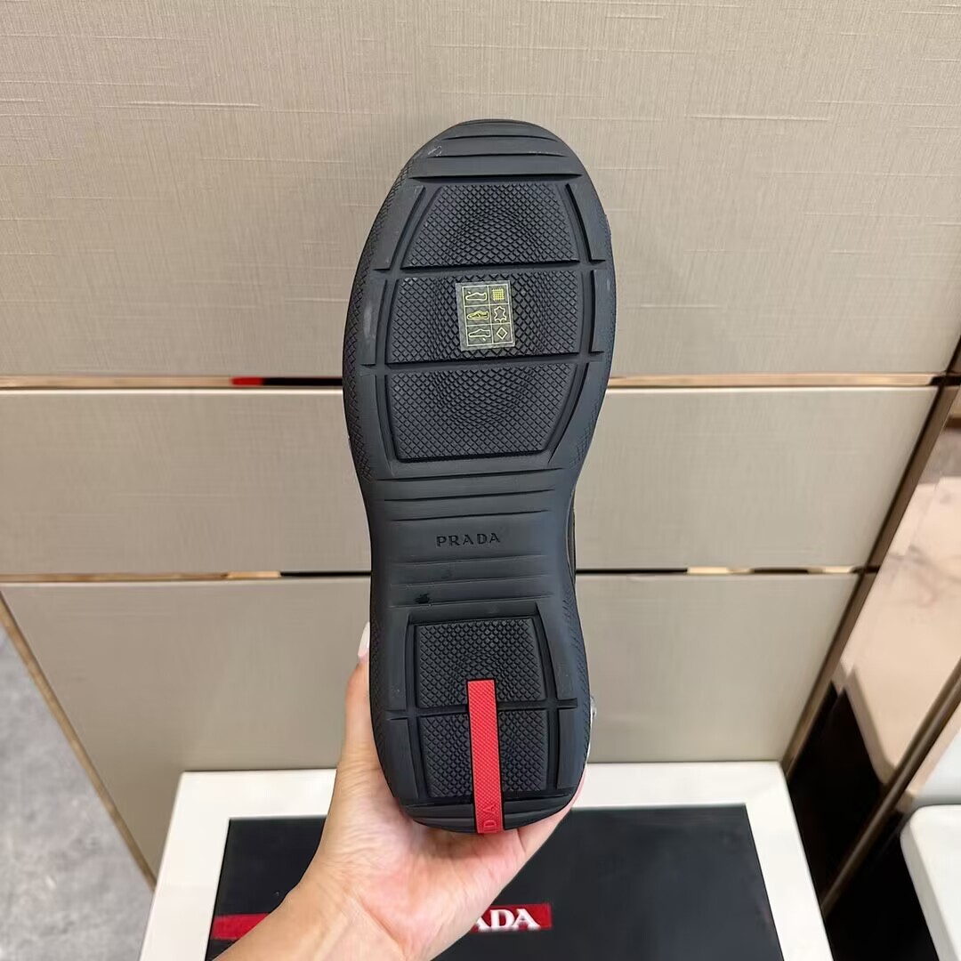 GIÀY PRADA RED LOGO SNEAKERS SHOES