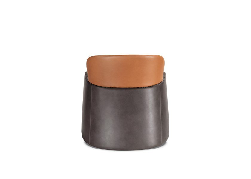 GHẾ PIANO Fabric and leather armchair with armrests ARMCHAIR