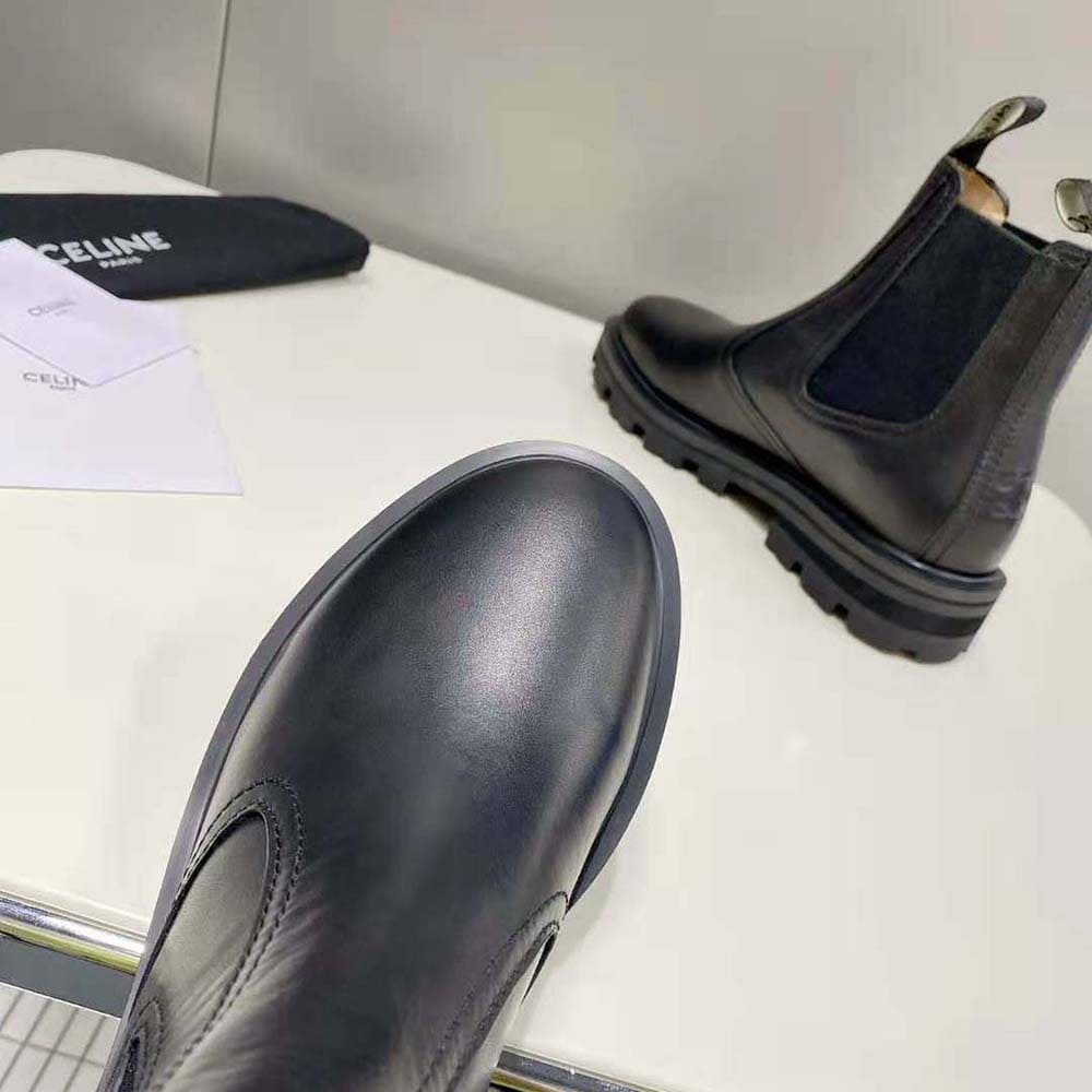 GIÀY CELINE Margaret Chelsea Boot in Shiny Bull