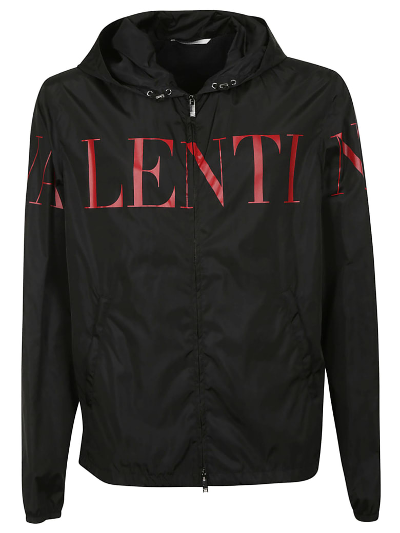 ÁO VALENTINO LOGO PRINT HOODED JACKET