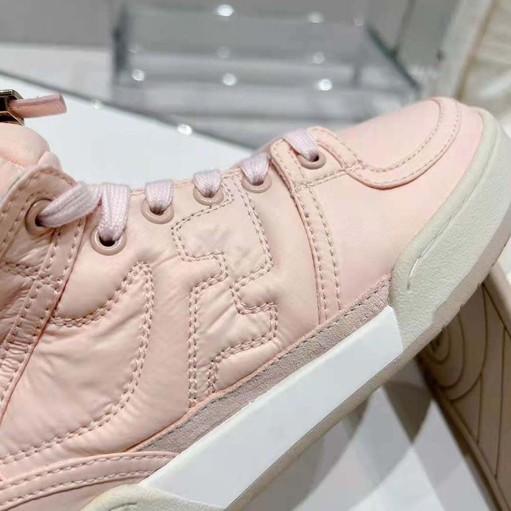 GIÀY Fendi Unisex Match Pink Nylon High-Tops