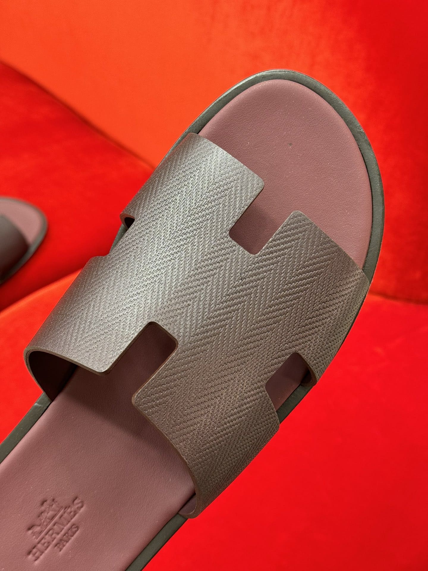 DÉP HERMES IZMIR MAROON H SANDAL AAA