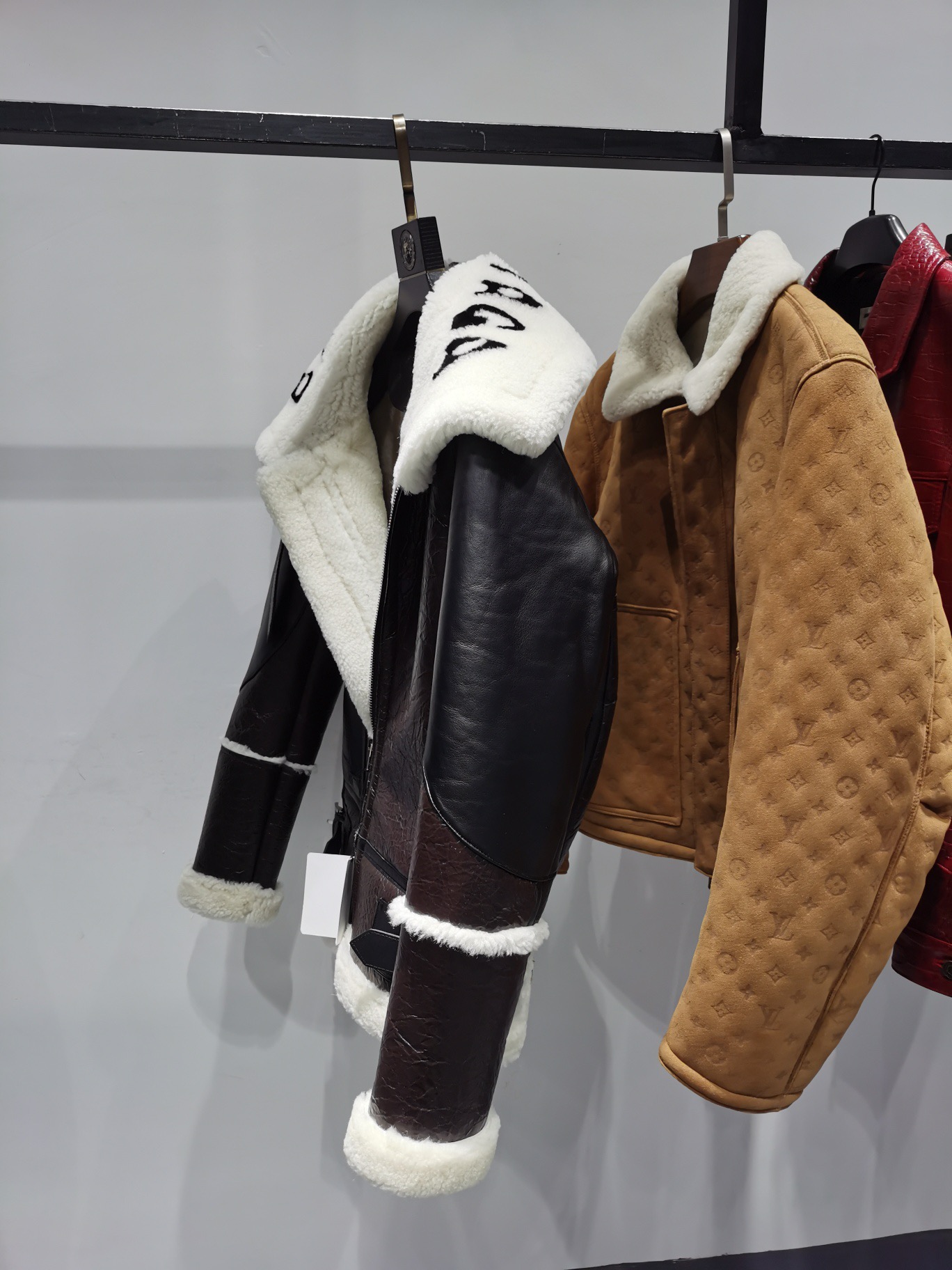ÁO BALENCIAGA LEATHER JACKET LÓT LÔNG