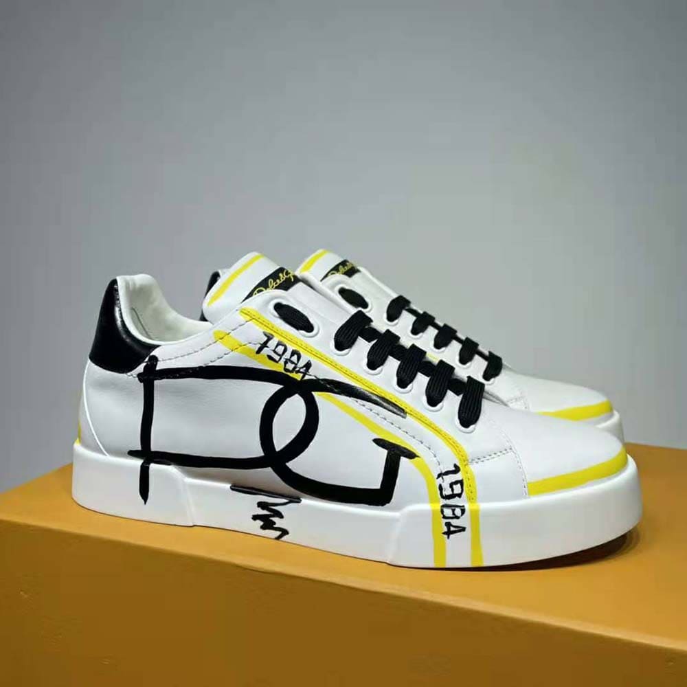 GIÀY DOLCE & GABBANA Limited Edition Portofino Sneakers-Yellow