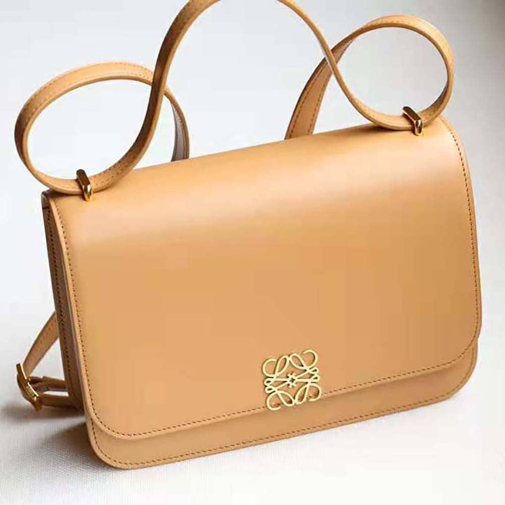 TÚI LOEWE Goya bằng da bê lụa màu nâu