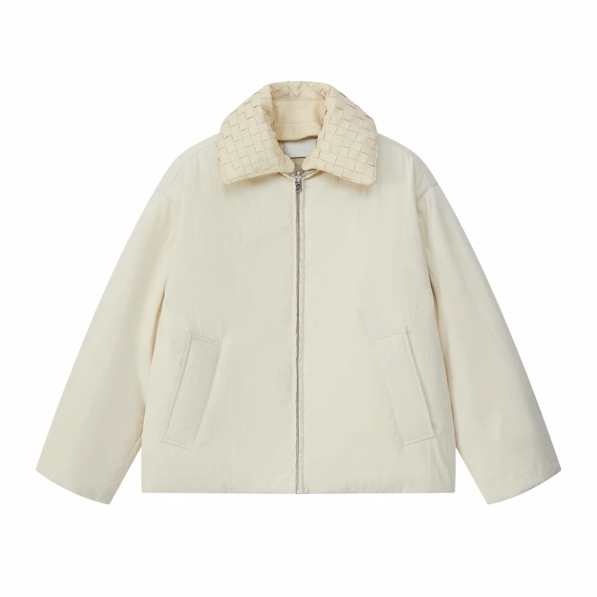 ÁO BOTTEGA VENETA INTRECCIATO COLLAR SHEEPSKIN JACKET TOP QUALITY AAA DA CỪU