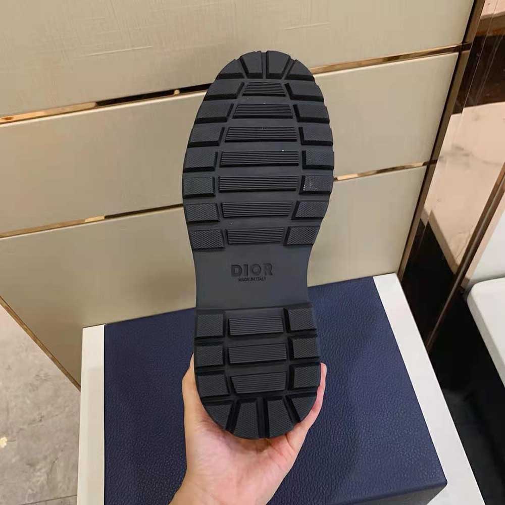 GIÀY DIOR Explorer Loafer Beige and Black Dior Oblique Jacquard