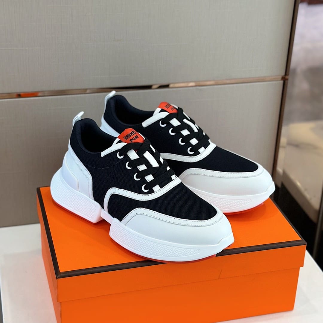 GIÀY HERMES H BOUNCING SNEAKER LOW SPORTS BLACK